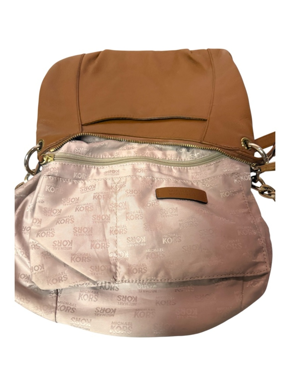 Michael Kors Fulton Large Pebbled Leather Hobo Shoulder Bag - Picture 12 of 13
